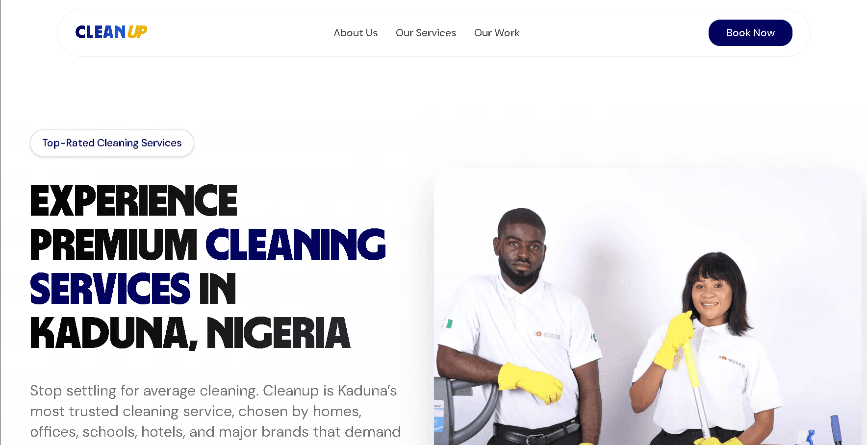 Cleanup: Cleaning Services Website