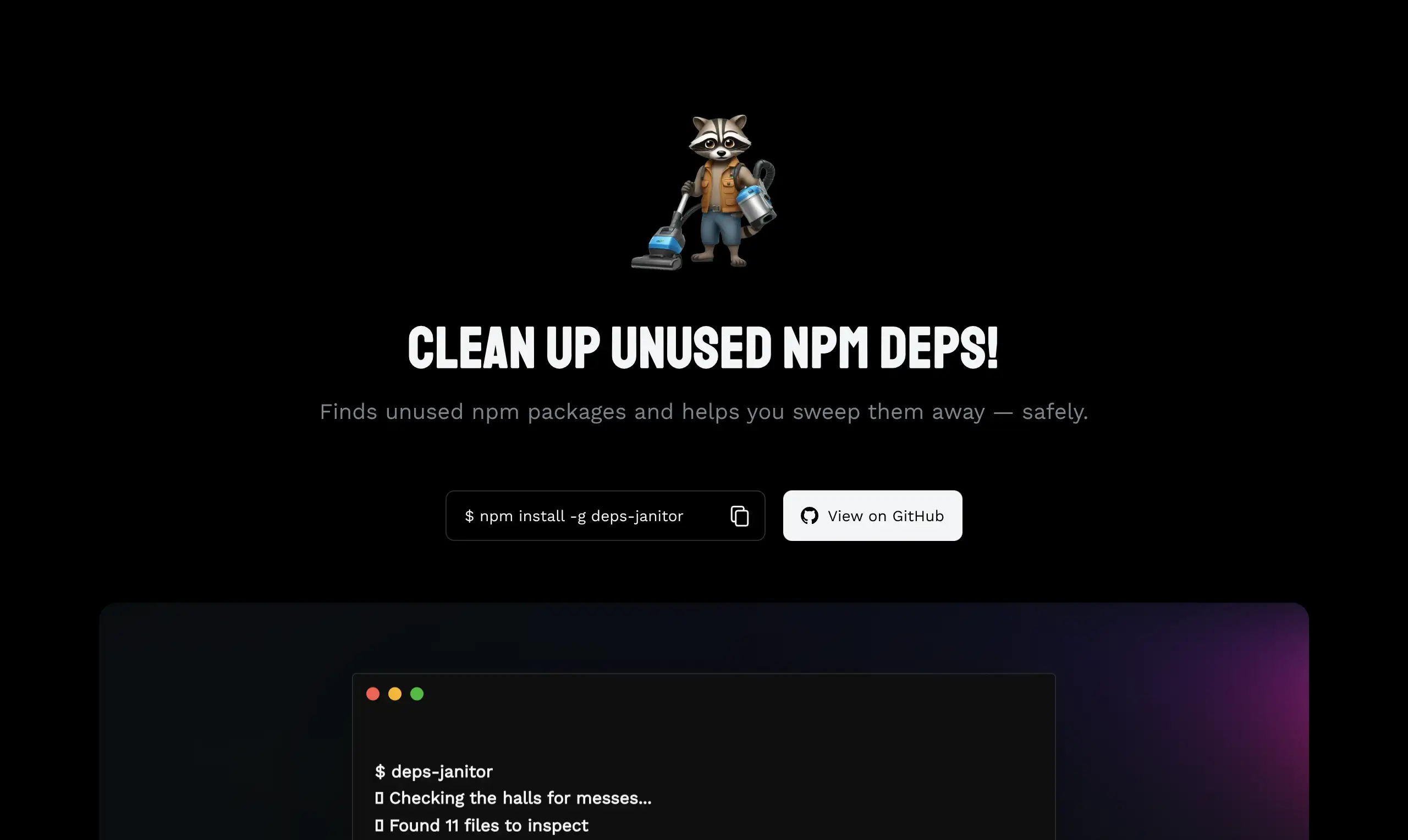 Deps Janitor